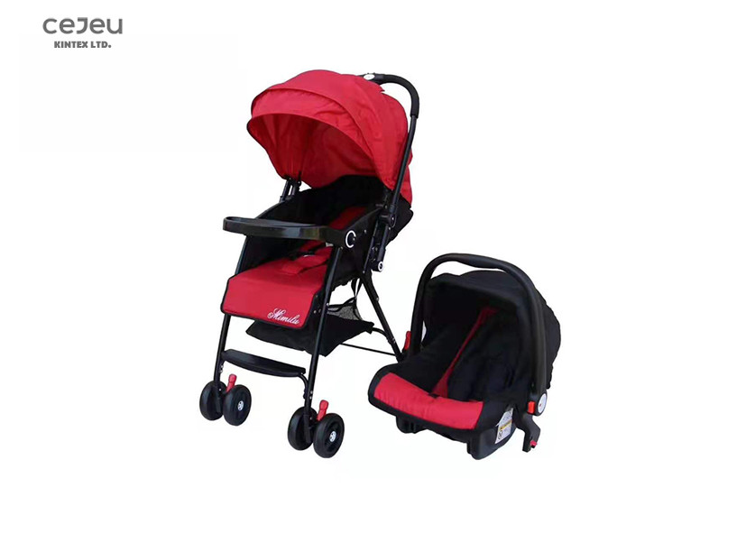 PP Handle Umbrella Fold Pushchair With 5 Inch 6 Wheels 5 Point Harness