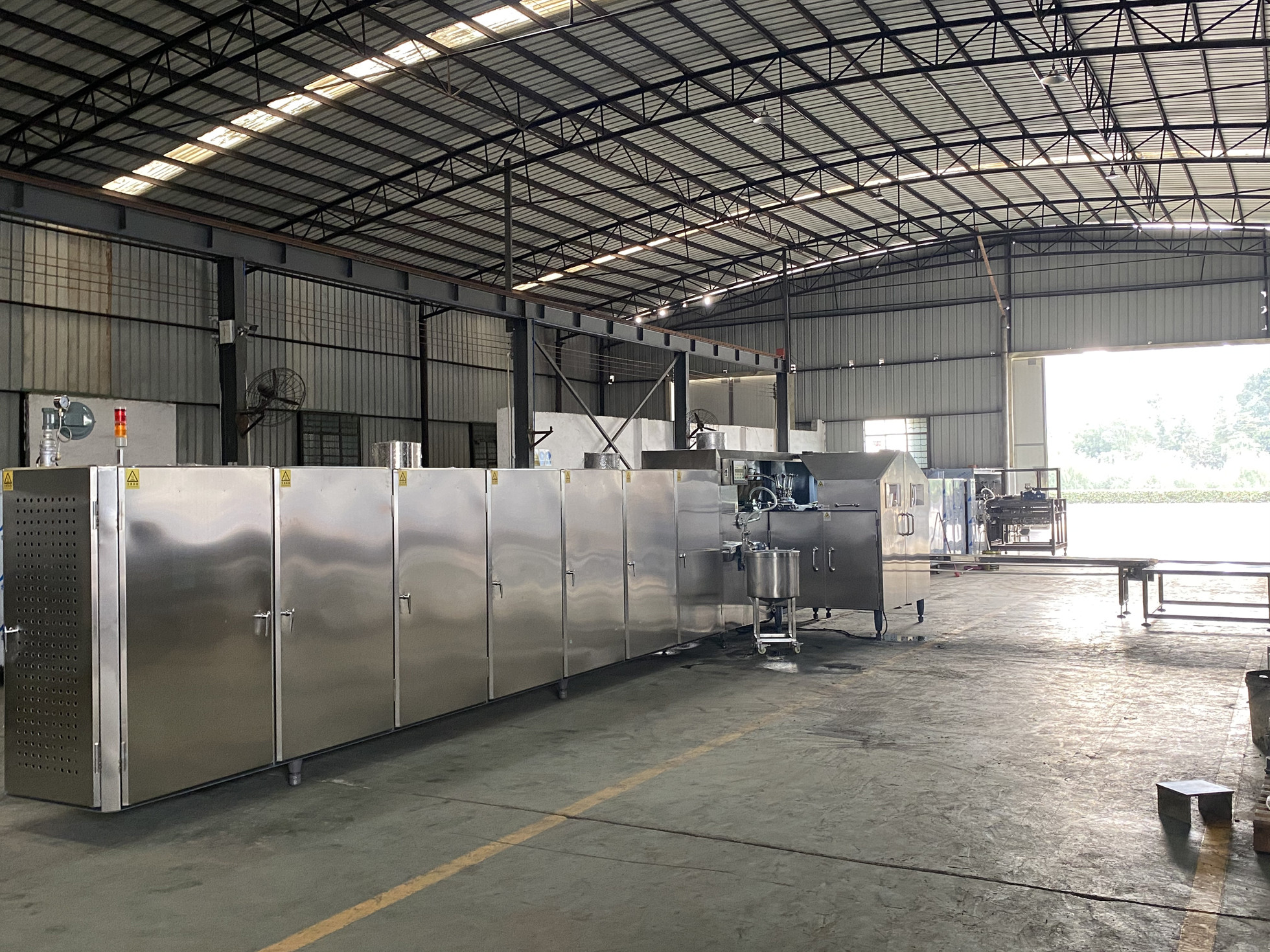 7500pcs/H 4.37kw Ice Cream Wafer Cone Machine Schneider PLC Control