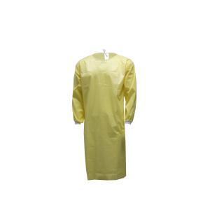 Wholesale Yellow 100% Polyester Taffeta Fabric 100GSM Disposable Medical Clothing from china suppliers