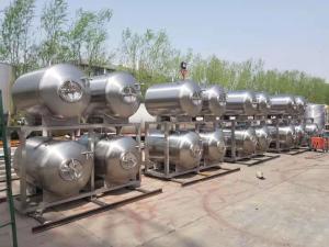 Wholesale 500L 1000L Stainless Steel Horizontal Bright Beer Tank Perfect Cleaning Condition from china suppliers