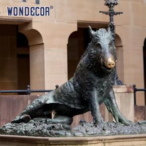 Wholesale Large Animal Bronze Pig Sculpture Outdoor With Letter Design from china suppliers