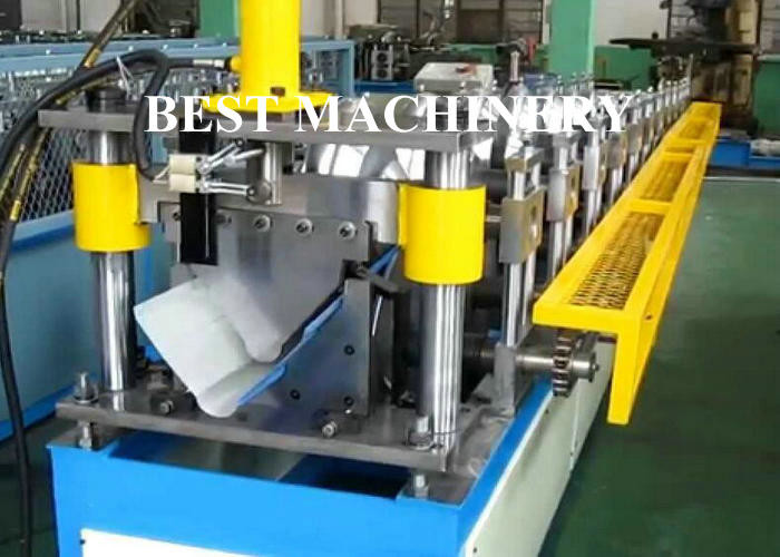 Glazed Aluminum Rib Roof Ridge Metal Roll Forming Machine High Speed