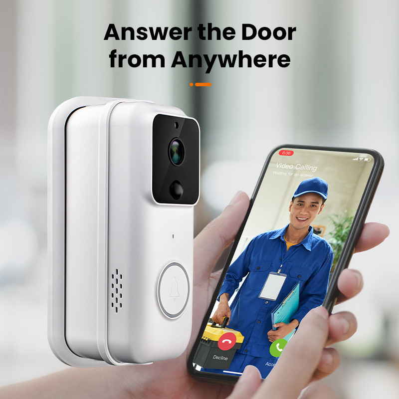 Rechargeable Home Smart Wireless Video Doorbell Tuya Wifi Intercom Doorbell