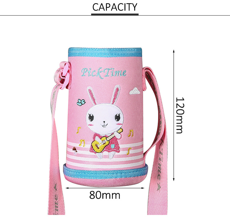 Waterproof Kids Polyester Insulated Bottle Sleeve With Adjustable Strap