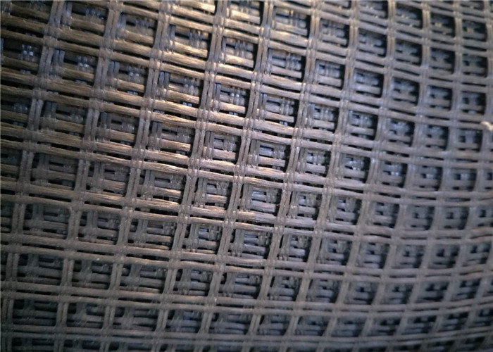 Road Improvement High Tensile Width 6m Glass Fiber Geogrid
