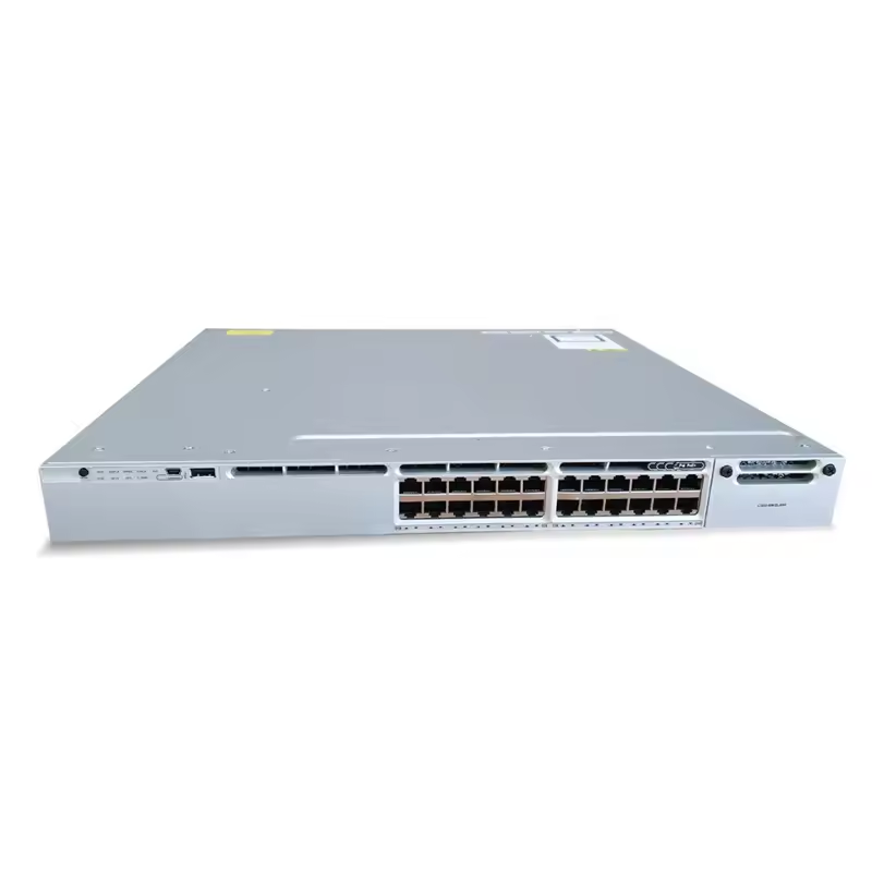 24 Port Gigabit Ethernet Network Core Switch C9300-24T-E with Fast Data Transmission
