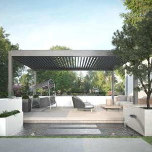 Wholesale Customised Outdoor Garden Patio Motorised Retractable Roof Bioclimatic Pergola Outdoor from china suppliers