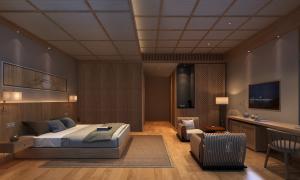 Wholesale Luxury Hotel Guest Room Furniture oak veneer double bed OEM ODM welcome from china suppliers