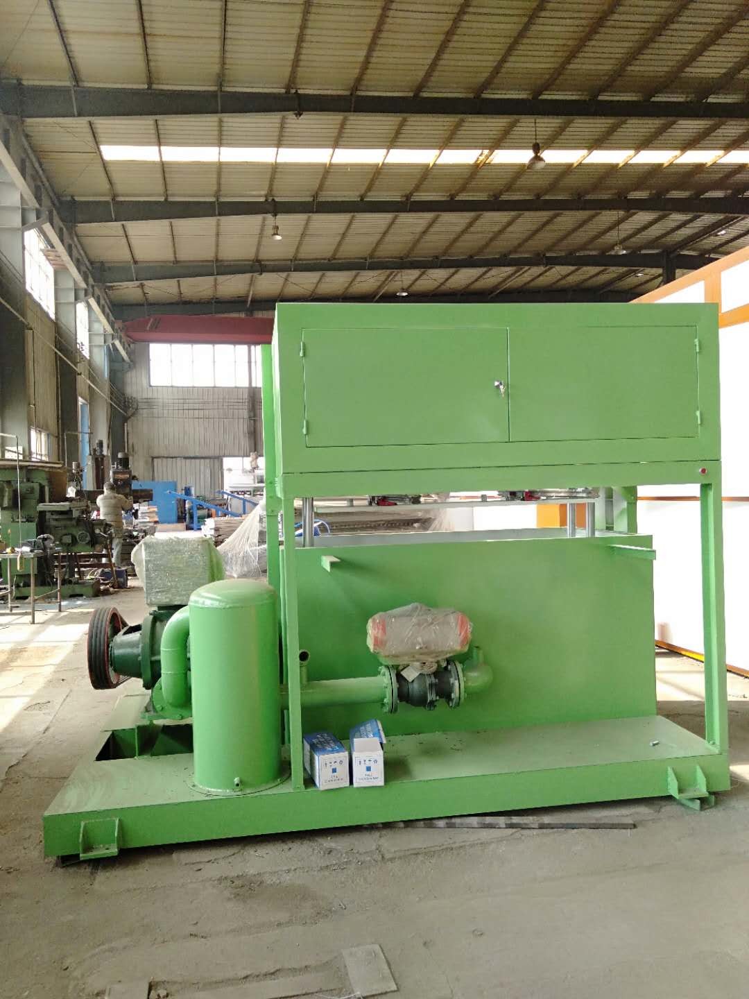 20KW Egg Carton Making Machine Aluminum Molds Egg Tray Machine