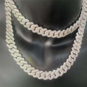 Wholesale GRA Diamond Chain Necklace 18 Inch 925 Sterling Silver VVS Diamond Chain from china suppliers