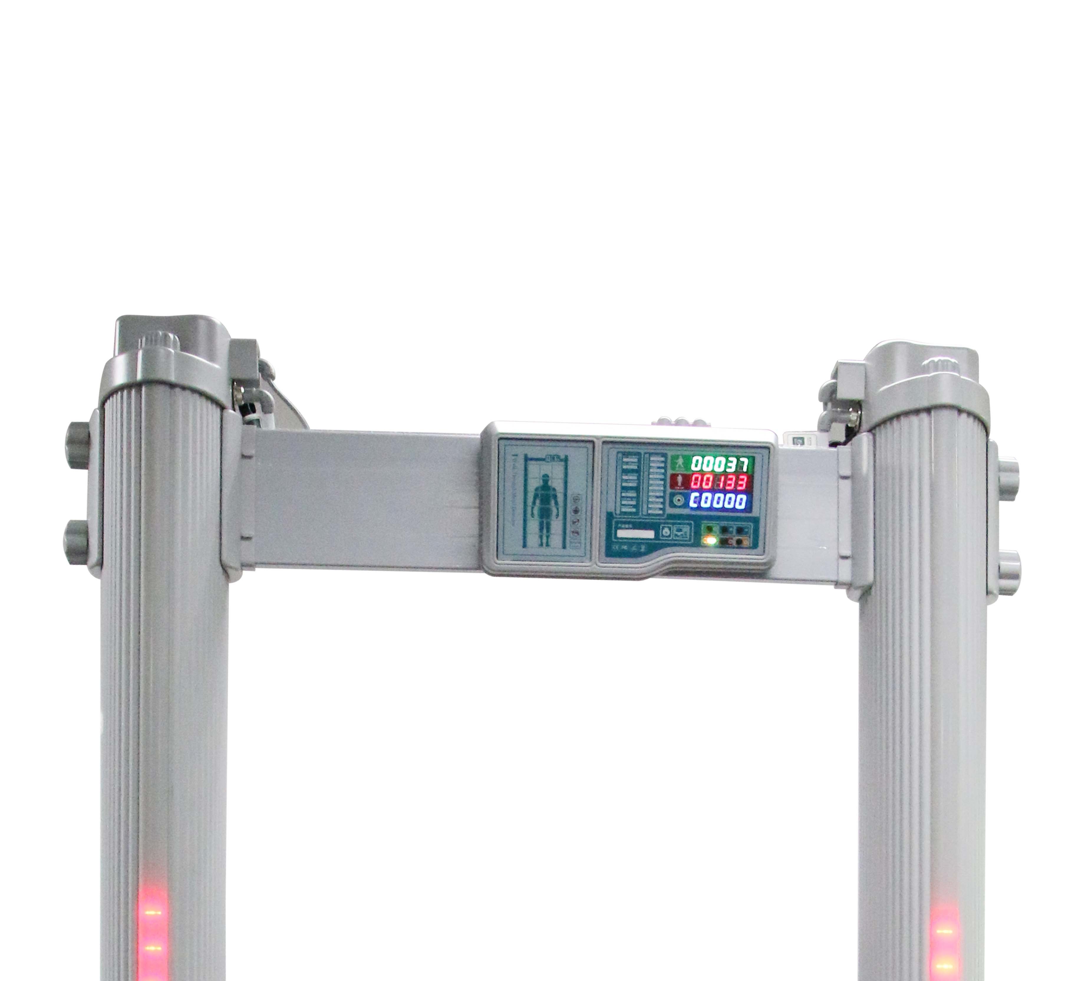 Digital Harmless Portable Walk Through Metal Detector Gate Waterproof And Damp Proof