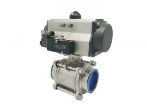 Wholesale PTFE Seat Rotary 1000WOG Actuator Pneumatic Valve from china suppliers