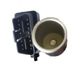 16 Pin Black OBD2 Extension Cable With Switch Male To Cigarette Lighter Female