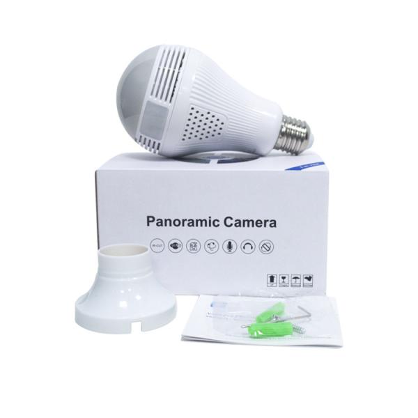 Fisheye Spy Camera Hidden Wireless With 960P VR Panoramic E27 LED Light