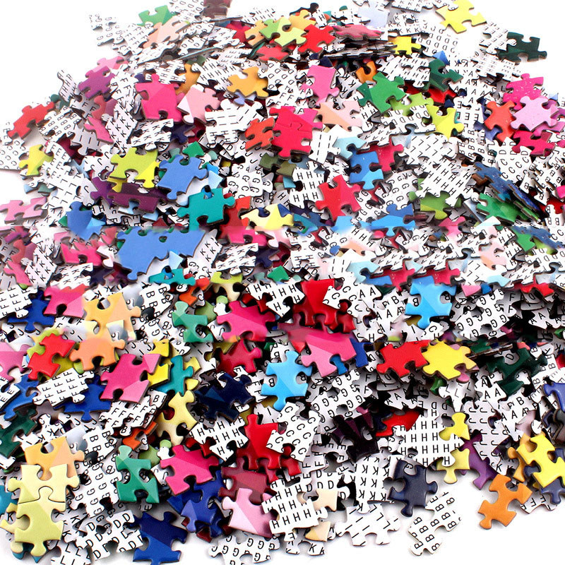 2C Jigsaw Puzzle UV Varnish Card Board Printing For Kid