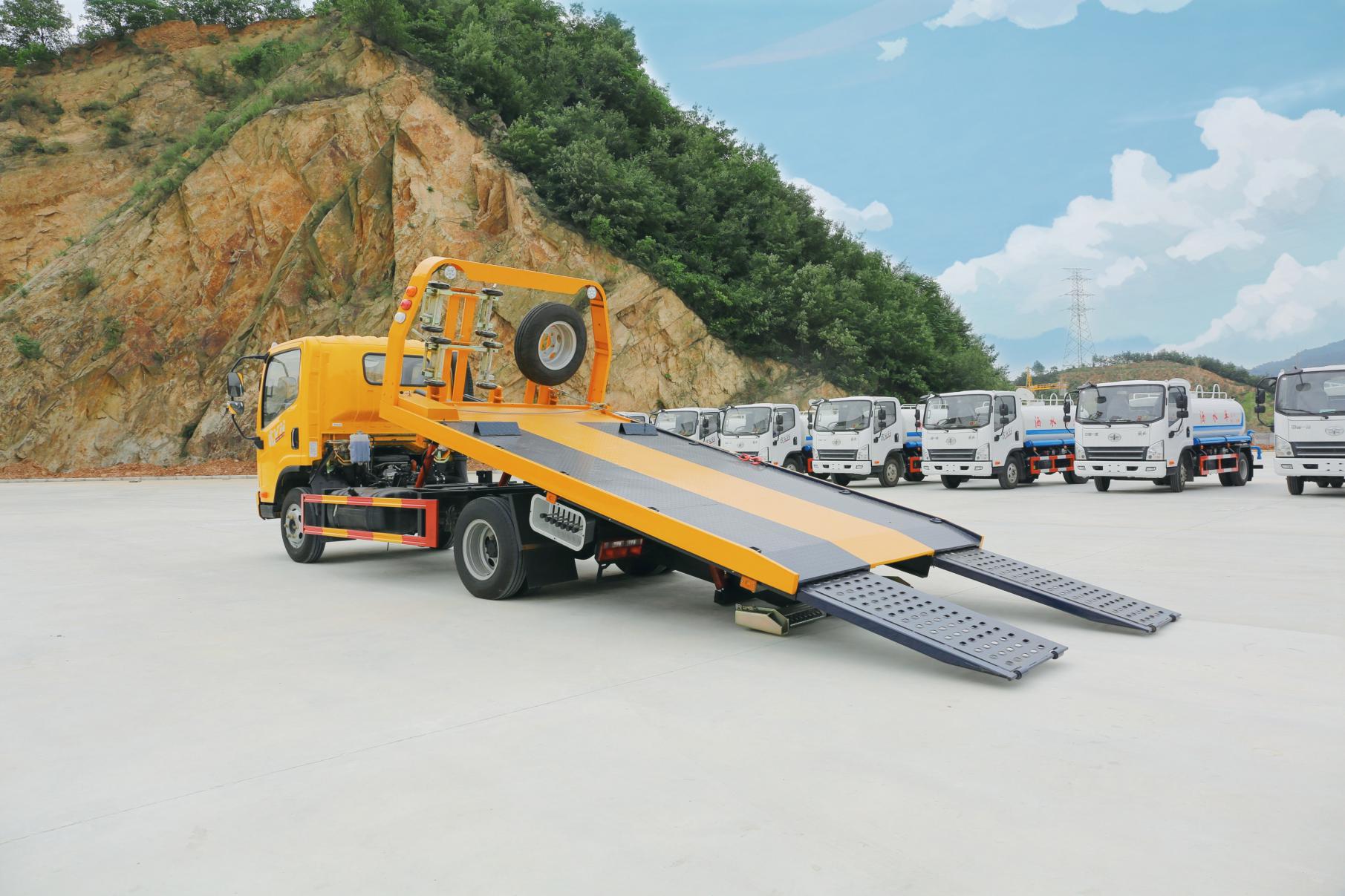 4x2 Wheel Customized Special Wrecker with Weichai Engine and 1300mm Rear Arm Extension
