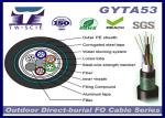 Double Black Jacket Outdoor Fiber Optic Armoured Cable Mositure Proof For