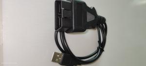 Wholesale Black PA66 OBD2 To USB Cable , Durable OBDii USB Diagnostic Cable from china suppliers