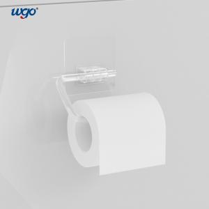 Wholesale Self Adhesive Wall Mount Bathroom Sets Clear Toilet Paper Roll Holder Stand from china suppliers