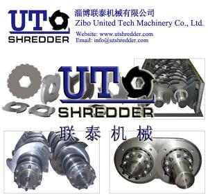 Wholesale produce and supply high quality blade &amp; knives in double shaft shredder / two rotor crusher / twin shaft shredder from china suppliers