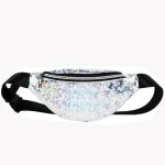 Iridescent Metallic Laser Sequin Sports Waist Bag OEM