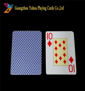 Wholesale Poker Size Standard Index Jumbo Playing Cards / 100% Plastic Casino Grade Playing Cards from china suppliers