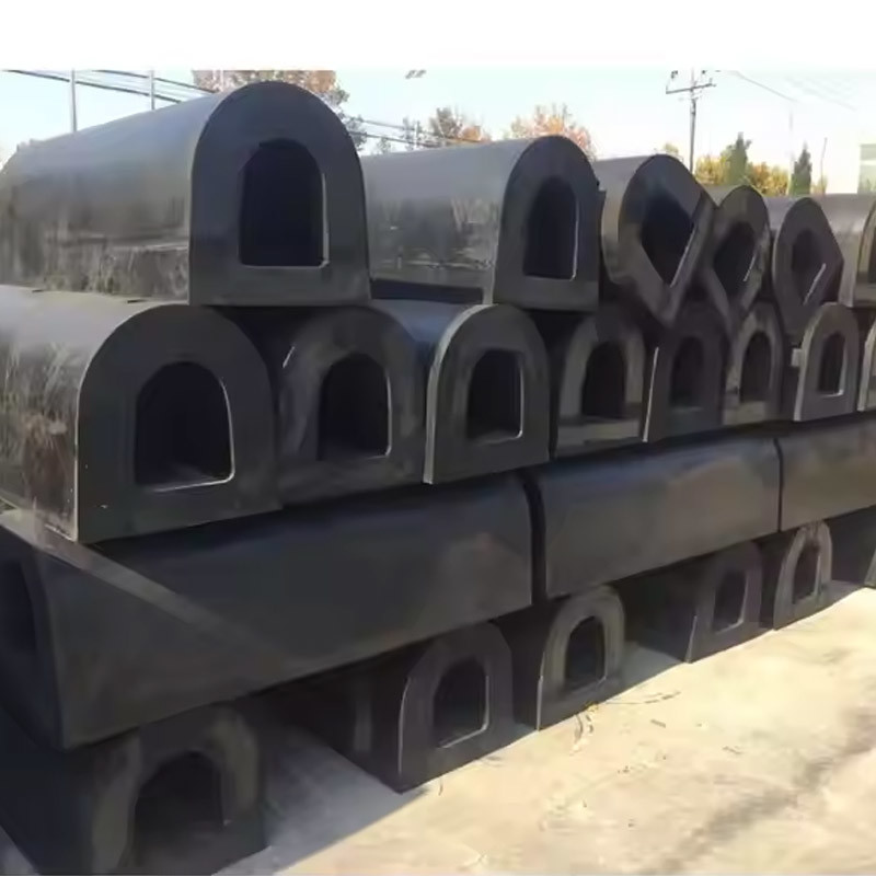 Solid D Rubber Fenders Reliable Shoreline Defense Easy Installation Design