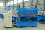 3KW Hydraulic Double Layer Steel Forming Machine With 45# Steel Roller