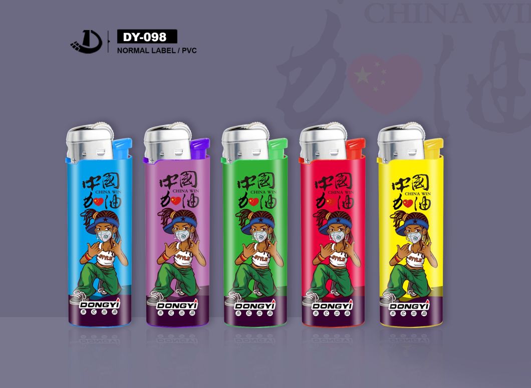High Quality ISO9994 Standard Refillable Plastic Flint Gas Lighter