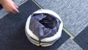Wholesale Washable Collapsible 2 Holes Cat Play Tunnel from china suppliers
