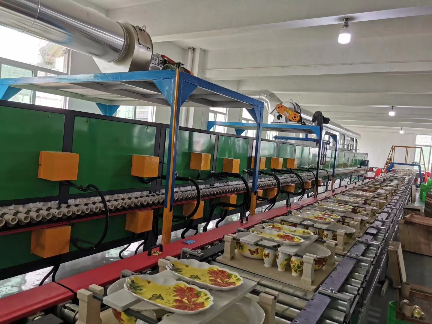 High Yield Roller Kiln Eco Friendly Low Maintenance Ceramic Thrust Roller Kiln