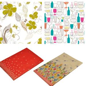 Wholesale Afternoon Tea Lime Green Paper Tablecloths ODM 2ply Paper 1ply PE Film from china suppliers