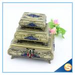 Pierced Earring Jewelry Box Silver Plated Jewelry Box Vintage Jewelry Box