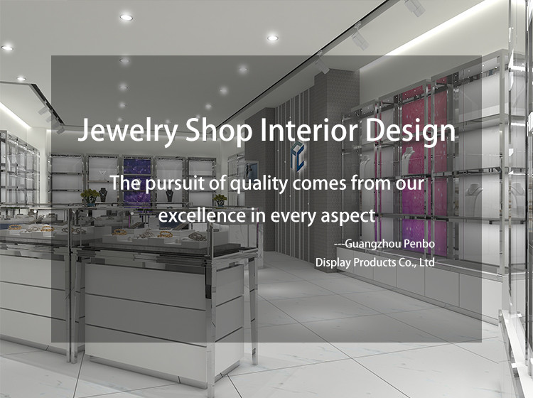 1050*550mm Countertop Jewellery Display Cabinet Glass 1000mm High Gold Electroplate OEM