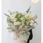 Macaron solid-color paper flower bouquet thickened packaging paper waterproof