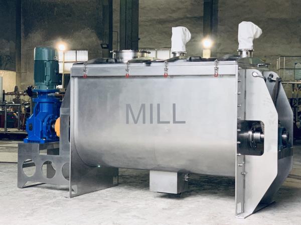 Stainless Steel Commercial Powder Mixer Double Horizontal Ribbon Blender