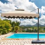 Aluminum Frame 3m Outdoor Patio Garden Parasol for Stylish Outdoor Spaces