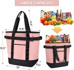 BALEINE LARGE 36-CAN COOLER BAGS INSULATED, PEVA SOFT COOLER TOTE BAG, INSULATED