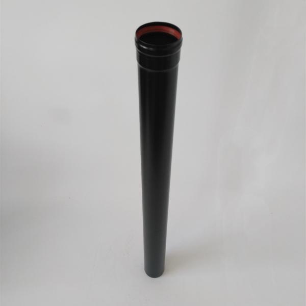 1000mm Straight Pellet Stove Pipe Fixed Length Black Stainless Steel Pellet