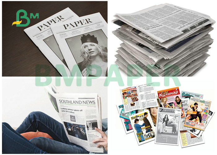 Soft Surface 58.5cm Coils Width Newspaper Roll 42grs 45grs For Printing