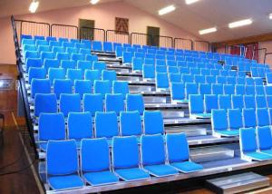 Wholesale Customized Retractable Indoor Bleachers Retractable Audience Seating Upholstered GYM from china suppliers