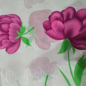 Wholesale Breathable Poly Tricot 90gsm Mattress Cover Fabric Red Flower Design from china suppliers