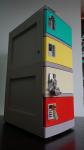 Green 5 Tier ABS Commercial Gym Lockers , Water Resistant Safety Break Room