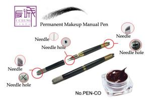 Wholesale Handmade Stainless Steel Lock-needle Device Eyebrow Operation Manual Tattoo Pen from china suppliers