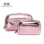 Cute Customized Logo L17*D6*H11Cm Zipper PU Cosmetic Bag