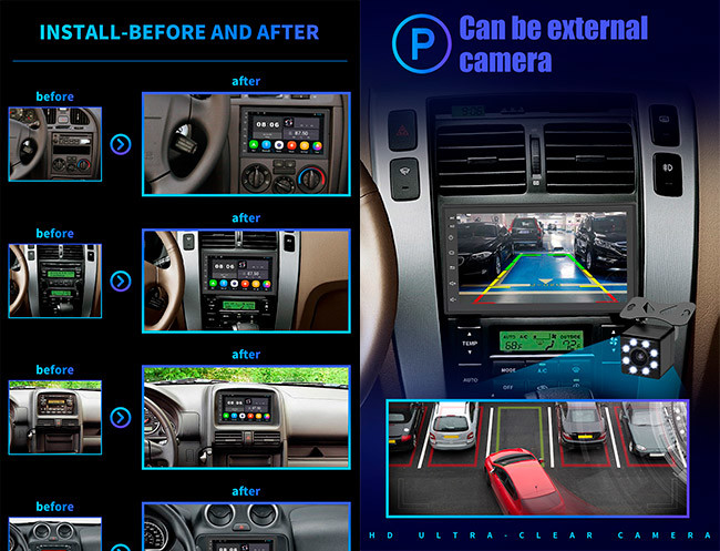 2din Universal Android Head Unit 7 Inch Android GPS Navigation Bluetooth ROHS