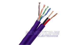 Wholesale Category 5 Security Camera Cables 4 Pairs 24AWG Bare Copper PVC Jacket from china suppliers