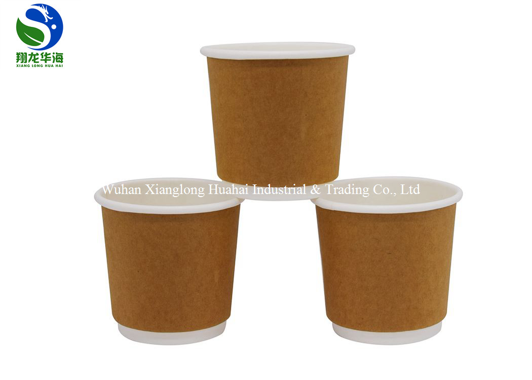 Food Grade Pla Coffee Cup Compostable Waterproof Double Wall Heat Resistant