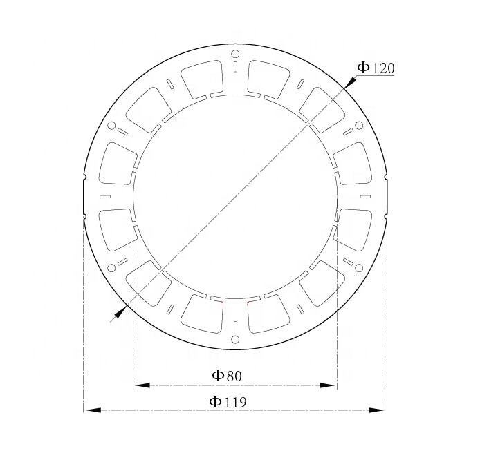 Customized Top Standard Hub Stator and Rotor for Universal Customer Requirements