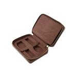 Genuine Leather Rectangular Design Outdoor Watch Travel Case Organizer Handmade